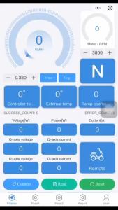 สายจูนกล่อง Votol สายจูนบลูทูธ จูนผ่านโทรศัพท์ เมนูภาษาอังกฤษ ใช้ได้ทั้ง Iphone และ Android (WeChat)