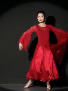 312Modern National Standard Dance High end Waltz Social Dance Big Swing Dress Competition Performance