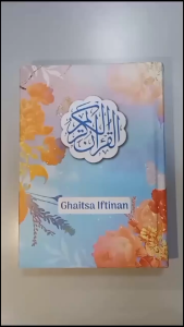 Alfareza - Variasi 2 Quran Seri Hitam Pink Free Custom Nama Untuk Seserahan Hadiah Kado