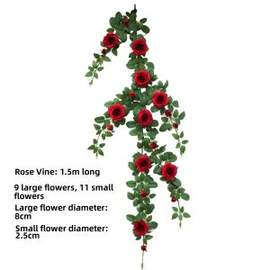 Photography Decoration Artificial Rose Vine