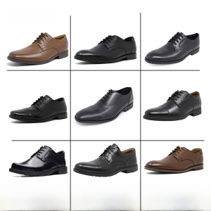 Short in Size Clearance Clarks Qile Mens Shoes Spring & Fall Business Formal Wear Leather Shoes Derby Shoes British Style Domestic In Stock