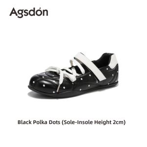 Agsdon | Polka Dot Breathable Mary Jane Shoes For Dress Match
