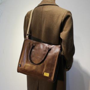 South Korea Large-Capacity Crossbody Bag Mens Bag Trendy Casual Shoulder Bag Student Handbag for Class Computer Bag Tote Bag