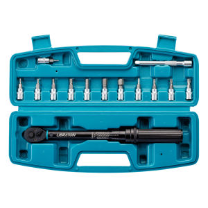 Libraton Bike Torque Wrench 1/4 5-25Nm 0.1Nm Micro Drive Click Torque Wrench Set Hex Torx/Star Bit Sockets Extension Bar