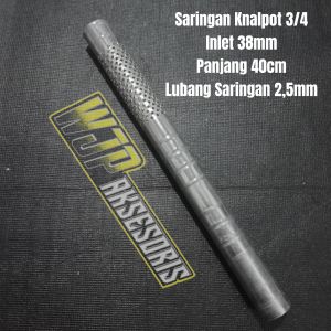 Saringan knalpot Lubang 3/4 Copy TZM CMS VND panjang 40cm diameter 38mm