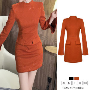 Zyht phụ nữ ăn mặc Đầm đen crewneck ăn mặc Đầm Polyester Đầm công sở cổ điển ăn mặc ĐầM Dạ HộI Đầm đi tiệc cưới dresses21555