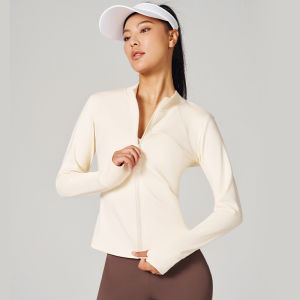 Miiow | Thickened Fleece Sportswear Womens Long Sleeve Stand Collar Fitness Yoga Top Autumn Winter New Style MiiOW Cat Person Jacket