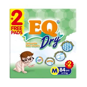 EQ Dry Mega Pack Medium 84 - Tape Baby Diapers