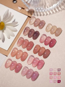 1-30pcs ZH Ice Transparent Nude Gel Nail Polish 2025 Popular Spring Summer White Pink Jade Grease Suit Exclusive For Nail Salons