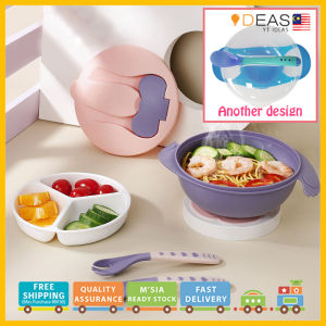 Baby Suction Bowl With Spoon & Lid