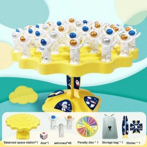 Mainan Anak Balance Tree Astronot / papan Permainan Keseimbangan 45 Pcs Family Game