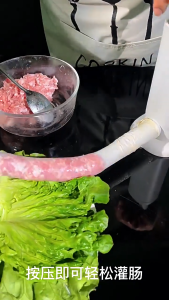 Manual Sausage Filling Machine Meat Stuffer Filler Making Kit Sausage Machine Homemade Meatball Maker Kitchen Tools Supplies