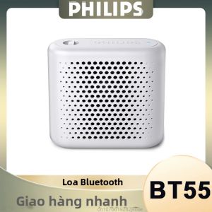 Loa Bluetooth Di Động Philips BT55 Loa Mini Không Dây Âm Thanh Nổi HiFi Loa Siêu Trầm Máy Nghe Nhạc Trong Nhà Có Pin