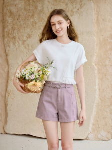 XIANGYING | Purple Slimming Shorts Summer