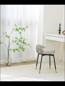Rotating Makeup Stool Living Room Dining chair Cafe Chair Kitchen leisure chair backrest chair