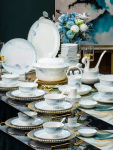 mornenjoy | Jingdezhen Landscape Ceramic Tableware Set