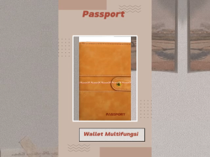Passport Wallet Multifungsi Brown Grey Dompet Pasport Dokumen Abu Coklat Dompet Tangan Document Paspor Serbaguna Multi Fungsi