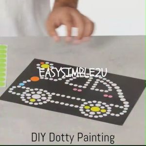 Kid Easy DIY Art Craft Kits EVA Foam Sticker Sand Dotty Scratch Mosaic Painting Cartoon Gift Montessori Education