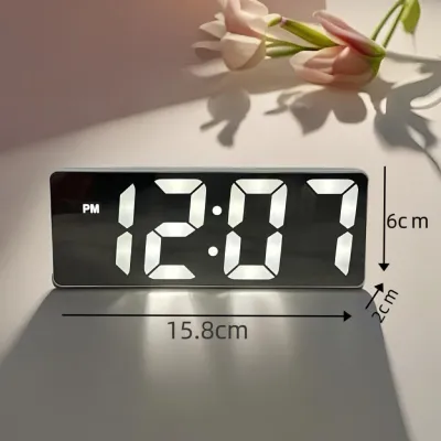 Digital Wall/Desktop Clock Plug-in LED Large Screen