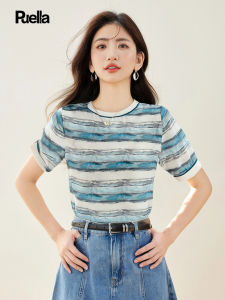 Puella | Áo Thun Nữ Thời Trang In Sọc Degrade