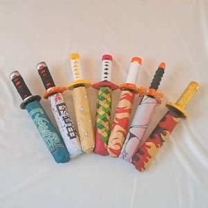 Anime Umbrella Folding umbrella Demon Slayer Tanjiro Shinobu Zenitsu One Piece Zoro Sword Umbrella Roronoa Zoro Shusui Sandai Wado