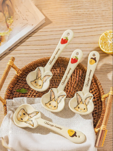 MODERN SWEETHOME | Cute High Appearance Ceramic Small Spoon
