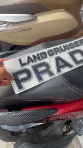 Chữ Nổi Land Cruiser Prado Dán Sau Áo Lốp Toyota Prado - Tem Chữ Land Cruiser Prado Dán Sau Xe Prado