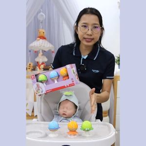 HAPE สามกระดิ่งติดโต๊ะ ของเล่นเสริมพัฒนาการ Stay-Put Rattle Set