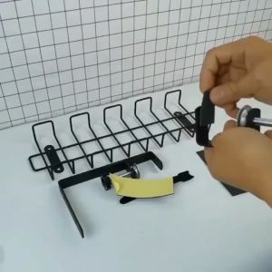 [Ready Stock]under table cable tray/cable management tray/Under Desk Cable Management Tray Desk Bottom Socket Holder Hanging Rack Line