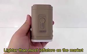 โคมไฟตั้งแคมป์ เครื่องอัดลมแบบพกพา เครื่องปั๊มลมกลางแจ้งแบบชาร์จไฟผ่าน USB พร้อมโหมดแสง 3 โหมดสำหรับที่นอนลมแบบเป่าลม