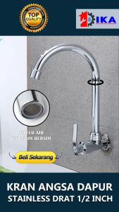 TERMURAH Kran Angsa Baling Engkol Cuci Piring Keran Air Sink Stainless Stanlis Dapur Grosir