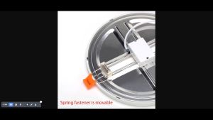 Nesux 18W 24W Led Downlight Slim Ceiling Light Adjustable Hole Size 2” to 6” LED Panel Lights Adjustable Square Round