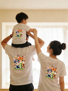 JIEBANXI | Beach Vacation Parent-Child Tees High-Quality Feel