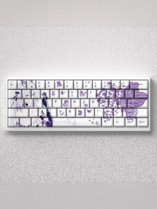 ปุ่มข้อความพลาสติก PBT ความสูงระดับโรงงาน ป้องกันการสัมผัสได้ 5 ด้าน สำหรับคีย์บอร์ด 60 65 68 75 87 วินเทจสีขาว