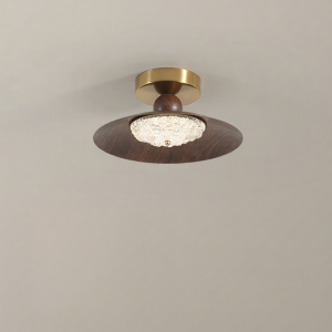 FANZHEN | Retro Walnut Wood Style Full Spectrum Eye Protection Ceiling Light