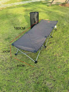 Ultra-Light Portable Folding Bed for Office Nap Military Tent Camping Travel Outdoor Leisure Furniture Single Person Bed