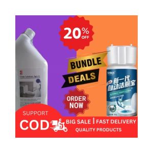 toilet cleaner bathroom cleaner tile cleaner bundle w/ automatic toilet bowl deodorizer 20% discount