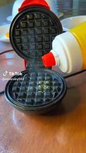 Waffle Maker Mini Non-Stick Plates Lightweight for Classic/Sweet/Savory Waffles