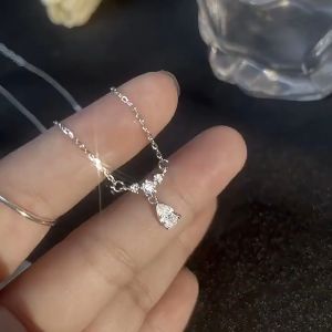 Kalung Wanita Korea Liontin Berlian Kalung Rantai Anti Karat Dan Anti Luntur KL16