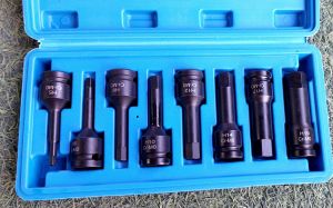 Bộ khẩu lục giác H vnd 3429. Bộ H 1/2 gôm 8 chi tiết (5-6-8-10-12-14-17-19)mm thương hiệu Hitman chất liệu crv cao cấp sơn tĩnh điện. hàng chuẩn xịn