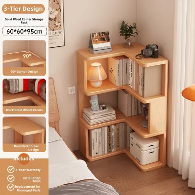 CHUJUN | Corner Bookshelf Storage Cabinet Multi-Layer Simple Bookshelf