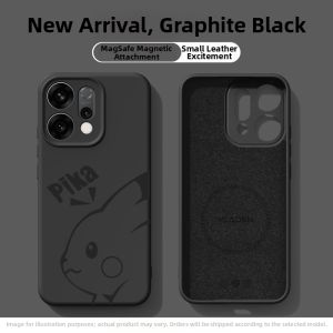 Magnetic Liquid Silicone Simple Design OPPO Find X Case