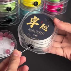 0.8mm 50M Multicolor Stretch Beading Cord Box Pack Flat Elastic Thread for DIY Bracelet Necklace Craft Jewelry Making Materials