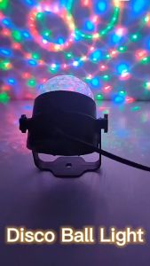 Lampu Disco Disko Proyektor LED RGB Berputar Lampu Pesta Ulang Tahun