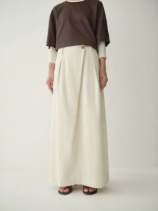INSIS FEMME | Simplicity Aesthetic Chinese Style Cotton-Linen Skirt