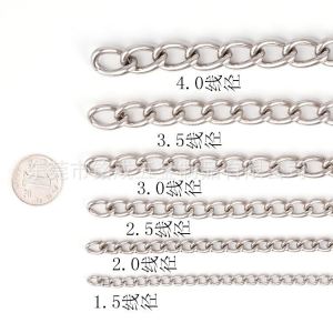 Seamless Welding 304 Stainless Steel Chain for Pets Static Chain Dog Leash Professional Competition Traction Belt Universal Use