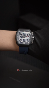 Jam Tangan Pria Expedition Exp Chronograph EX 6782 MCRSSDGGR-EC Black Dial Light Grey Rubber Strap
