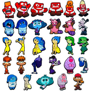 Hot Toys | 9-29Pcs Cartoon Inside Out Shoe Charms for Crocs Clogs Bubble Slides Shoe Accessories DIY Shoe Decoration Buckle Party Gifts