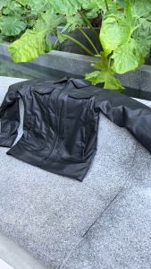 Áo khoác da nam cao cấp lót lông cực ấm phối 2 túi khóa kéo-LT09