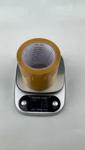 1 Cuộn băng keo Đục OPP rộng 10cm100yardlõi giấy 3mm băng keo đục hải sản dán thùng xốp đông lạnh - Shop Út Lớn